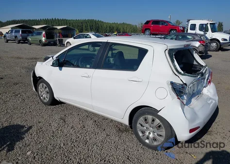 2012 Toyota Yaris Le z USA, uszkodzony, nr VIN JTDKTUD35CD525726